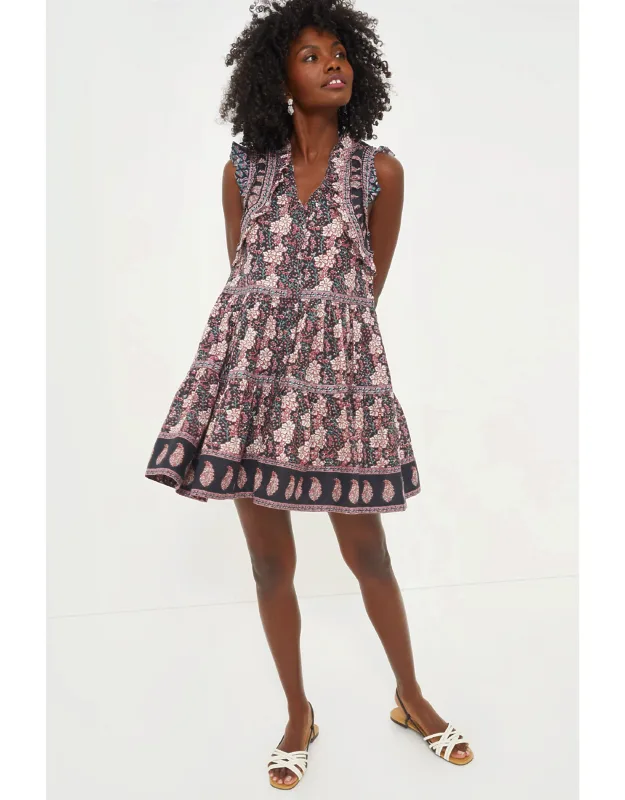 Exclusive Donna Print Flutter Tunic Dress
