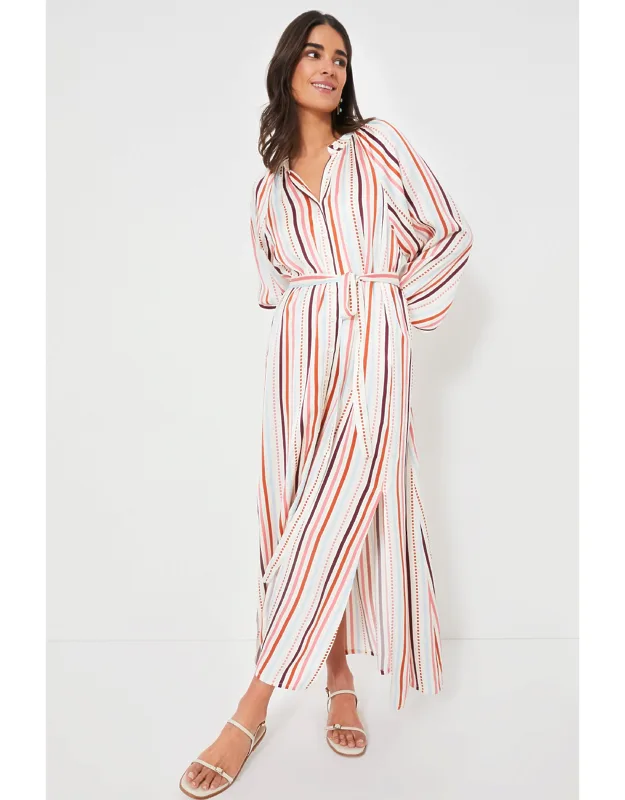 Bizu Cream Makeda Button Up Dress