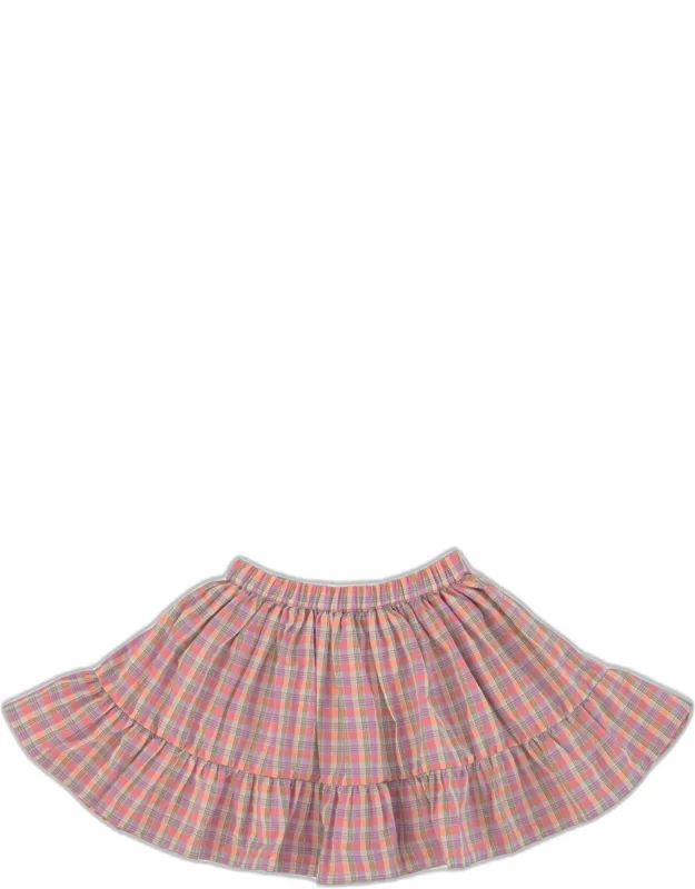 Blossom Check Skirt