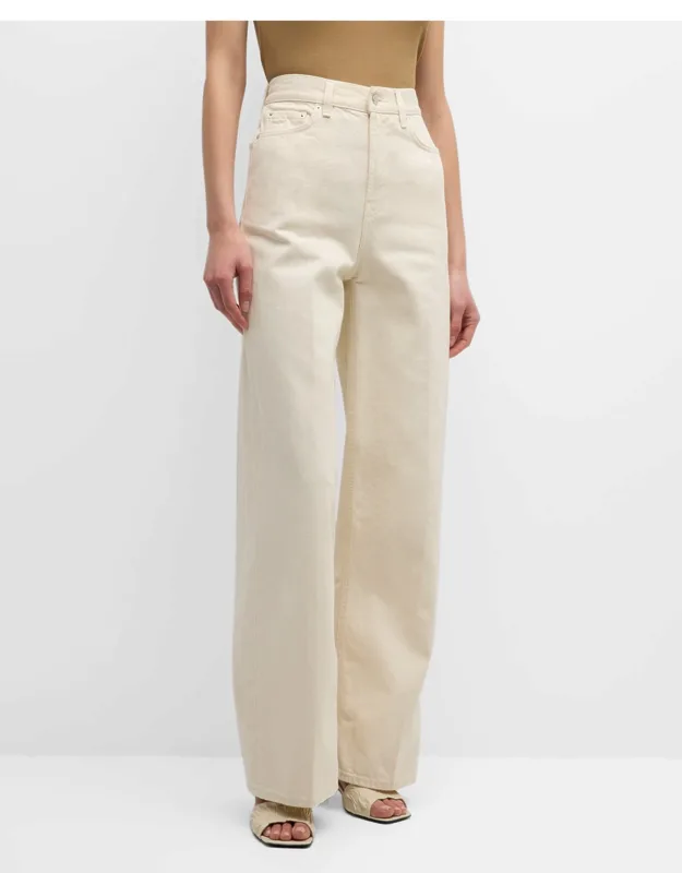 High-rise Straight-leg Press-creased Denim Jeans