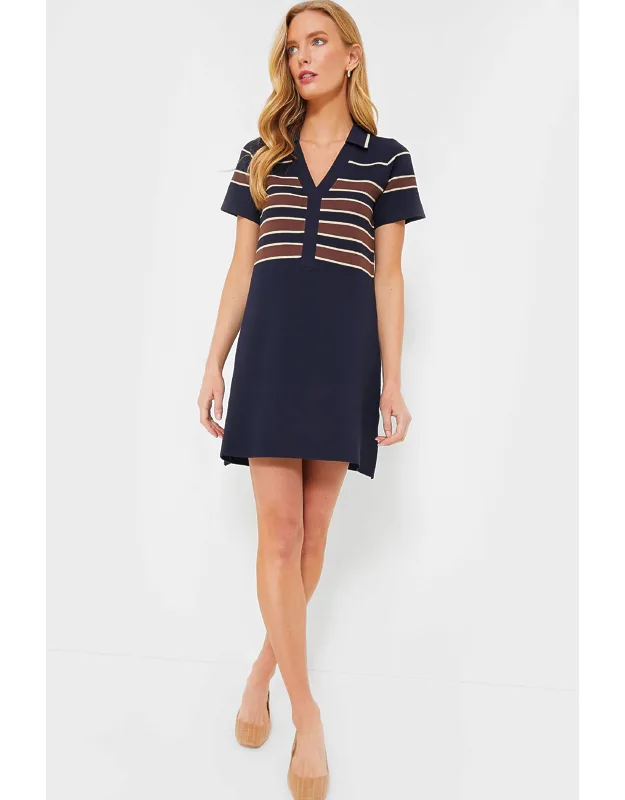 Midnight Cacao Wright Polo Dress