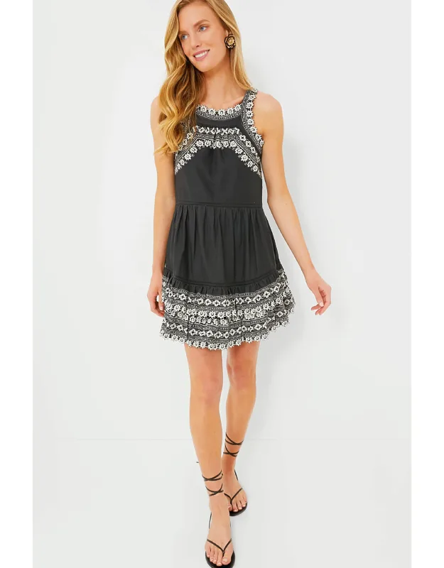 Amina Embroidery Tank Dress