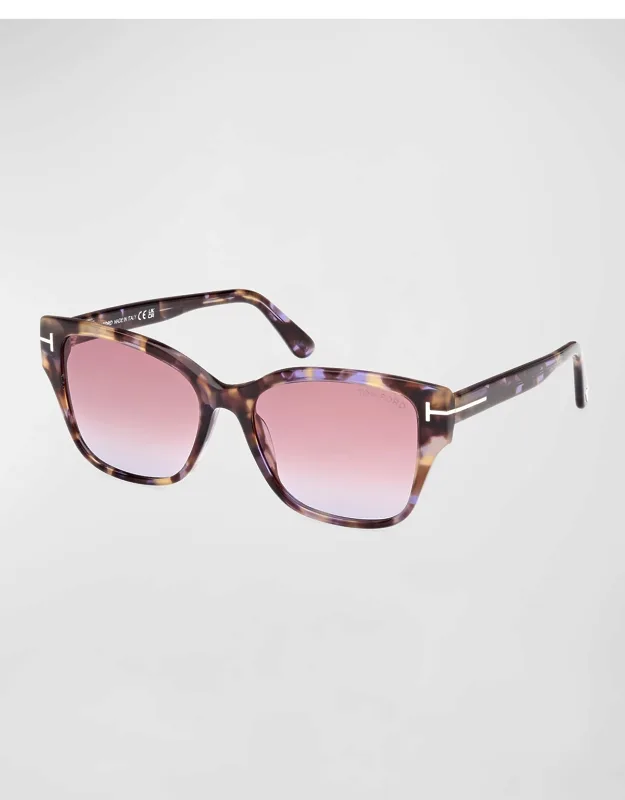 Elsa Gradient Acetate Butterfly Sunglass