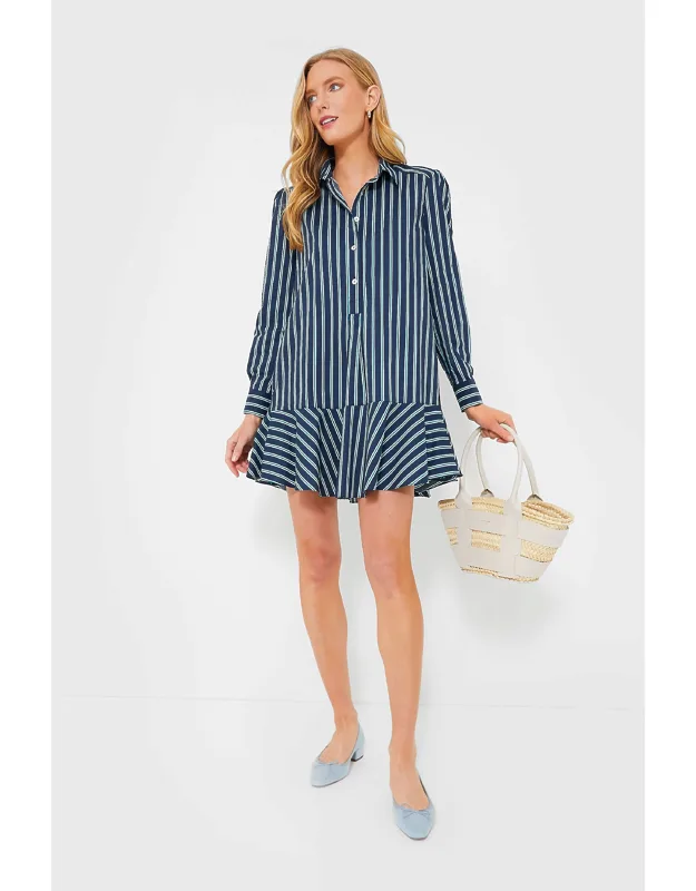 Lagoon Stripe Shirt Dress