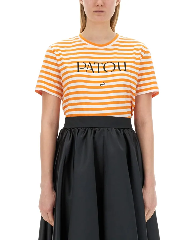 Patou T-shirt Model Is 180 Cm Tall, Wears Size S