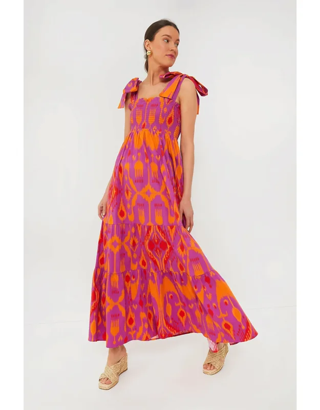 Exclusive Sunset Ikat Kelly Dress