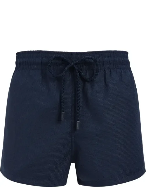 Short Woolen Swim Trunks Micro Carreaux