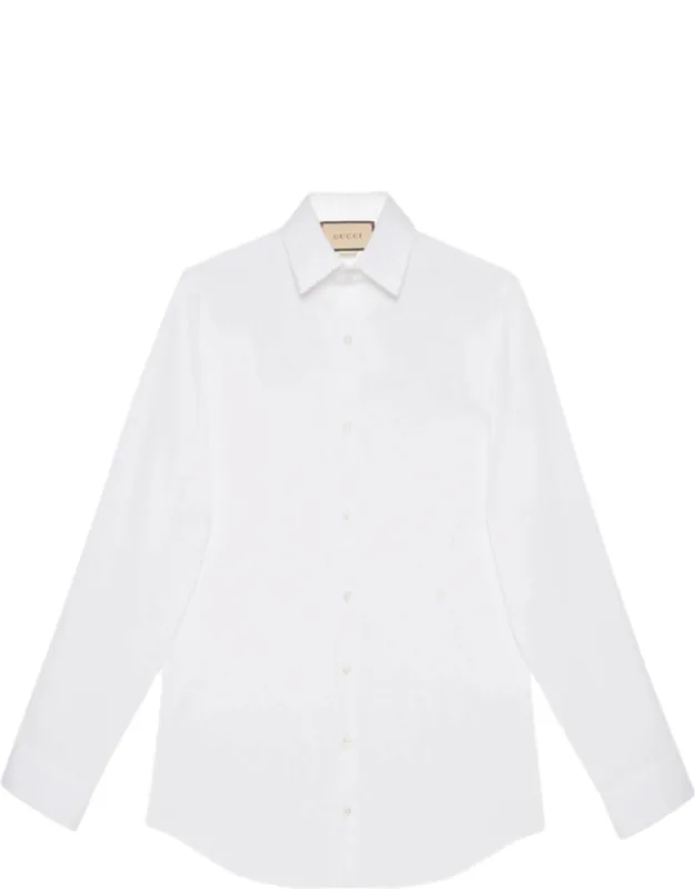 Stretch Cotton Poplin Shirt