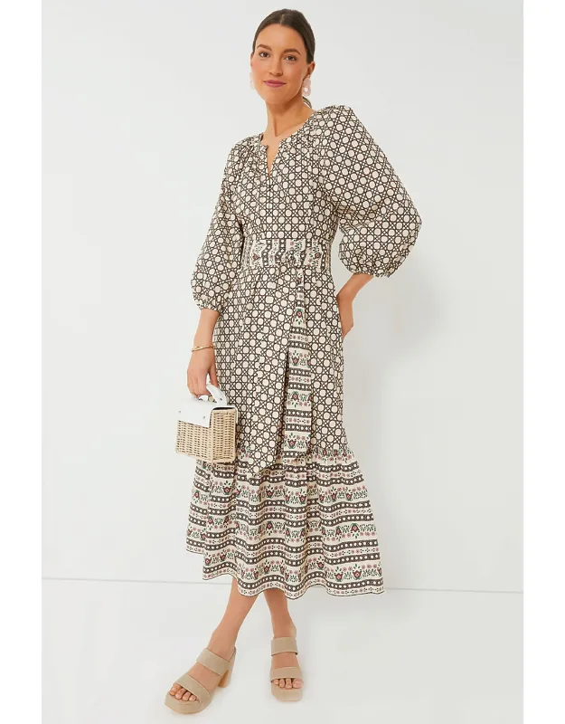 Birch Cane Border Lyle Dress