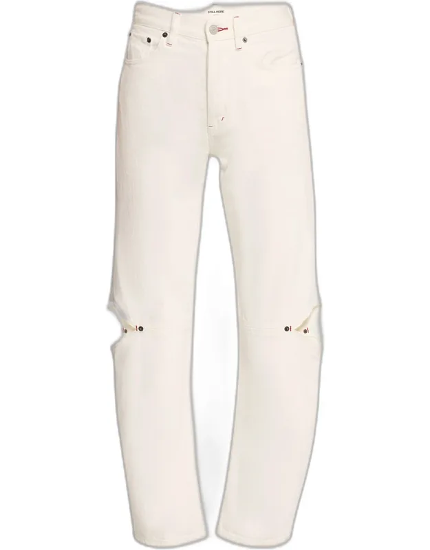 Cut-out Jeans