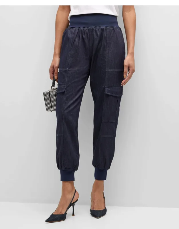 Denim Jogger Pants