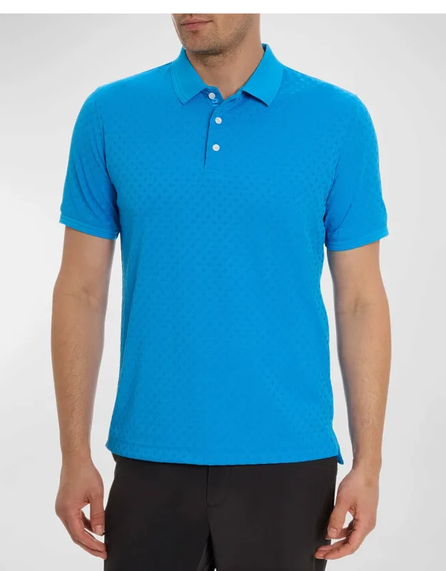 Elias Jacquard Knit Polo Shirt