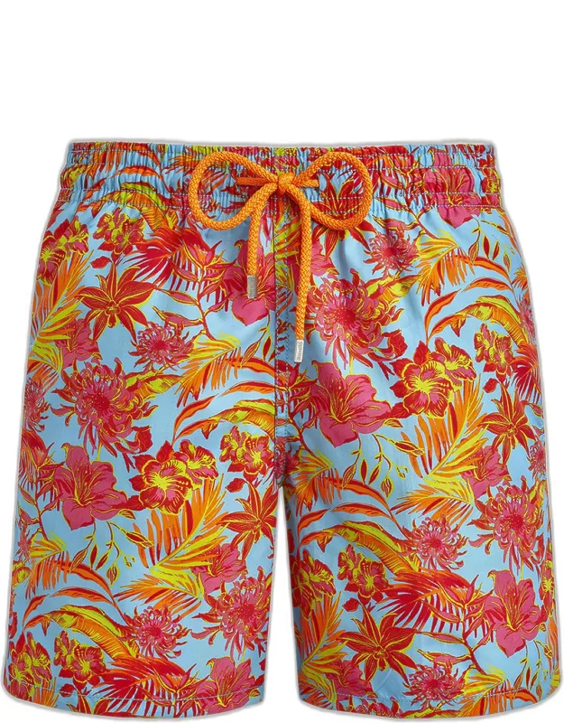 Tahiti Flower-print Swim Shorts