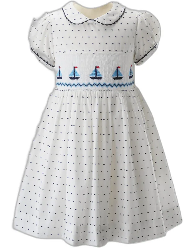 Sailboat Smocked Dress