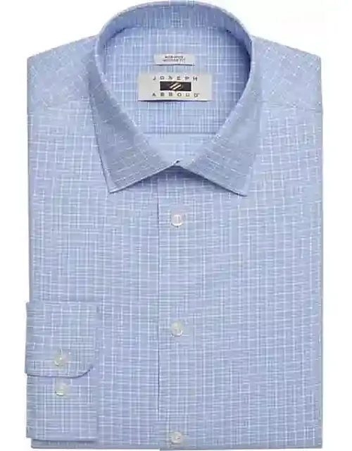 Modern Fit Performance 4-way Plaid Dress Shirt
