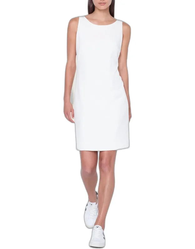 Silk Crepe Shift Dress