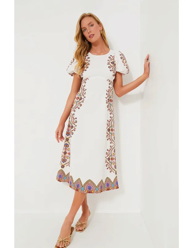Lagos Print Hope Midi Dress
