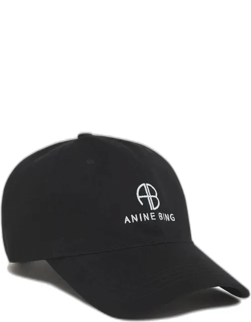 Anine Bing Jeremy Baseball Cap With Adjustable Back Strap And Embroidered Logo