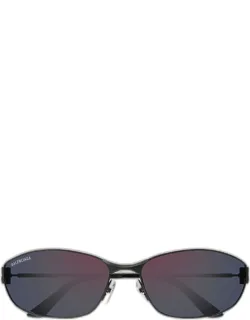 Bb Logo Metal And Nylon Oval Sunglasses