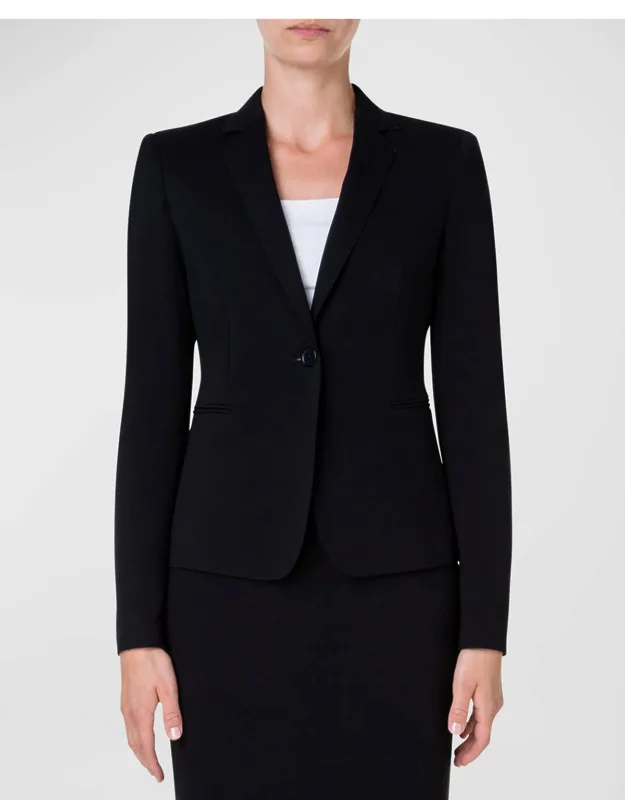 Wool Jersey Tailored Blazer