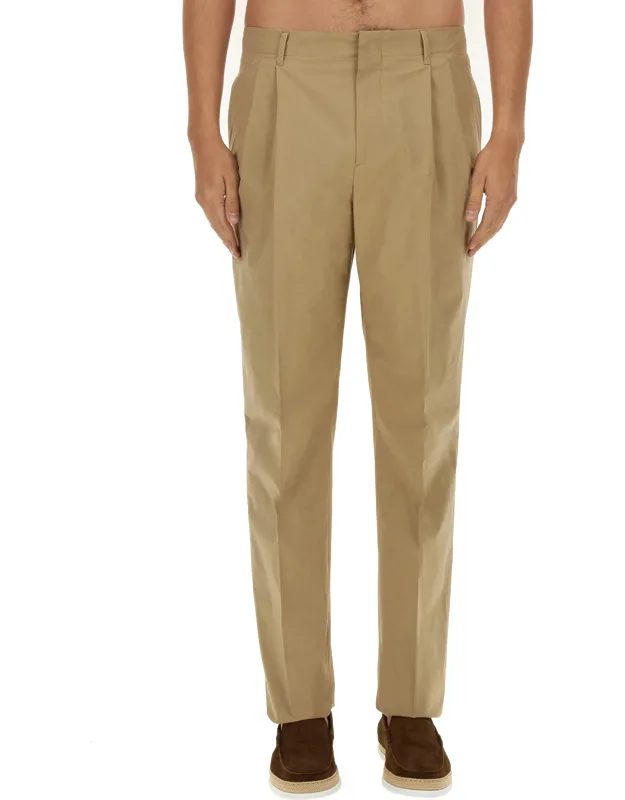 Lardini Regular Fit Pants Made In Italy Model Is 185 Cm Tall Wears Size L