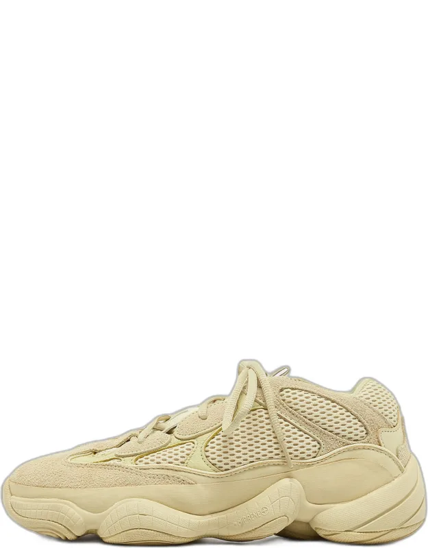 Mesh And Suede 500 Super Moon Yellow Sneakers
