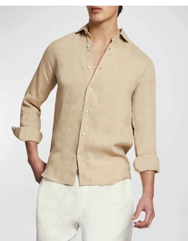 Antonio Linen Casual Button-down Shirt