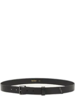 Wavenlea Leather Belt With Adjustable Fit And Frame Buckle