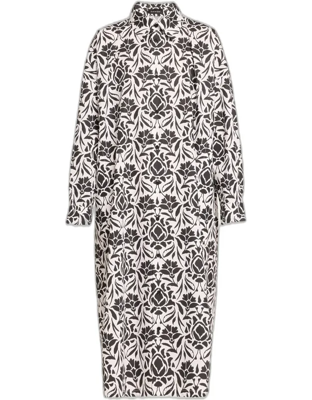 Wide A-line Shirtdress