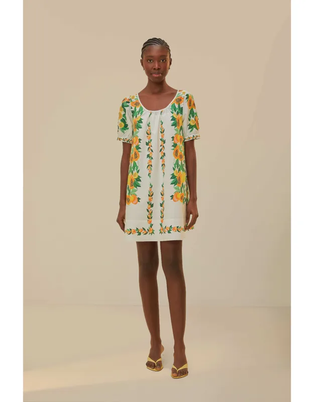 Papaya Salad Scarf Mini Dress