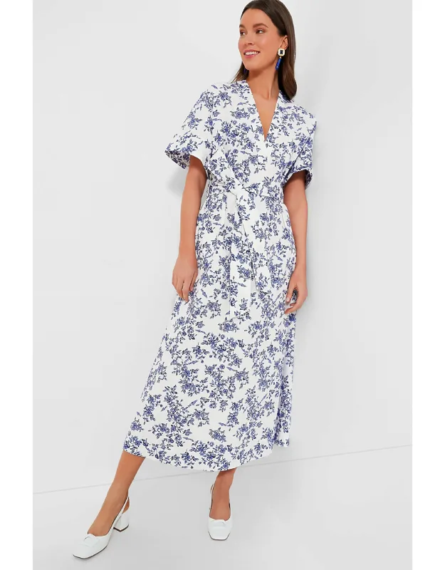 Vintage Rose Blue Ankita California Poplin Dress