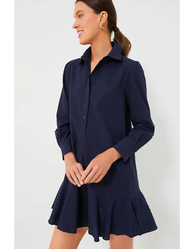 Callahan Shirt With Invisible Side Pockets And Flutter Hemline