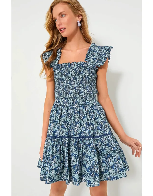 Floral Smocked Mini Dress