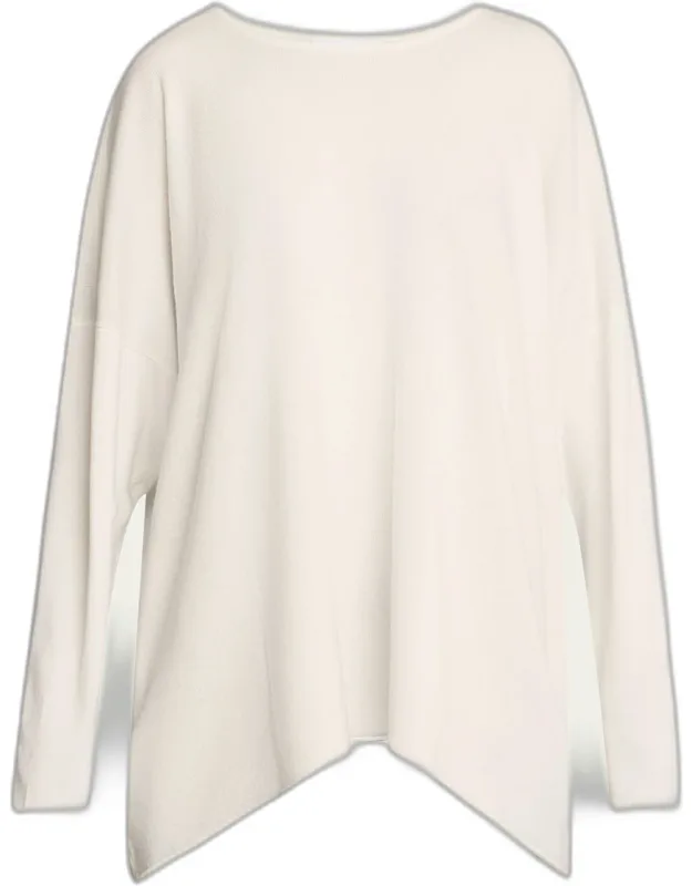 A-line Bateau Neck Cashmere Sweater