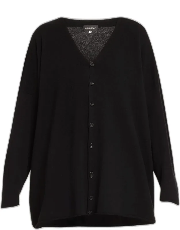 A-line V Neck Cashmere Cardigan