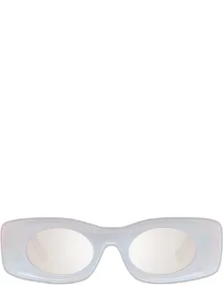 Shimmery Injected Plastic Rectangle Sunglasses
