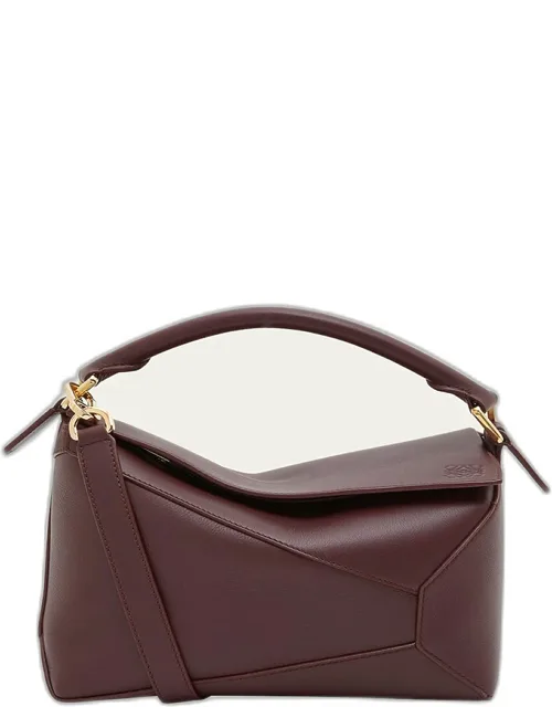 Puzzle Edge Small Top-handle Bag In Leather