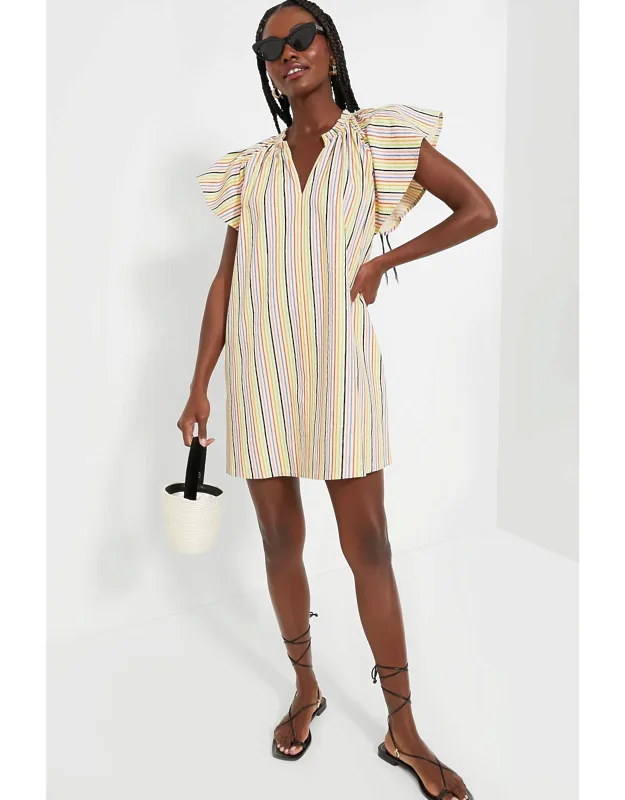 Rainbow Stripe Dress