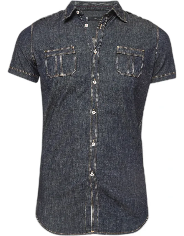 Denim Short Sleeve Shirt