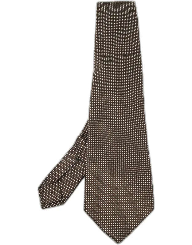 Micro Checked Silk Tie