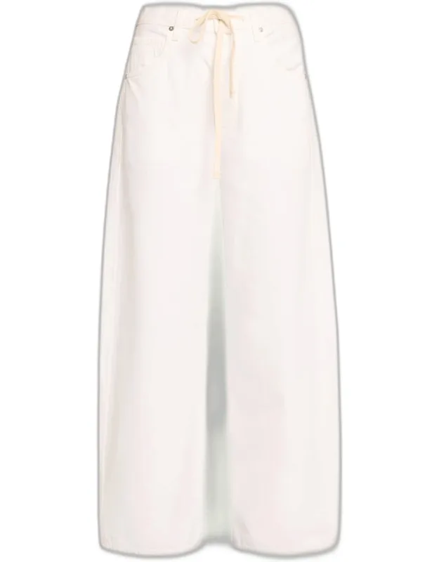 Wide-leg Drawstring Trousers
