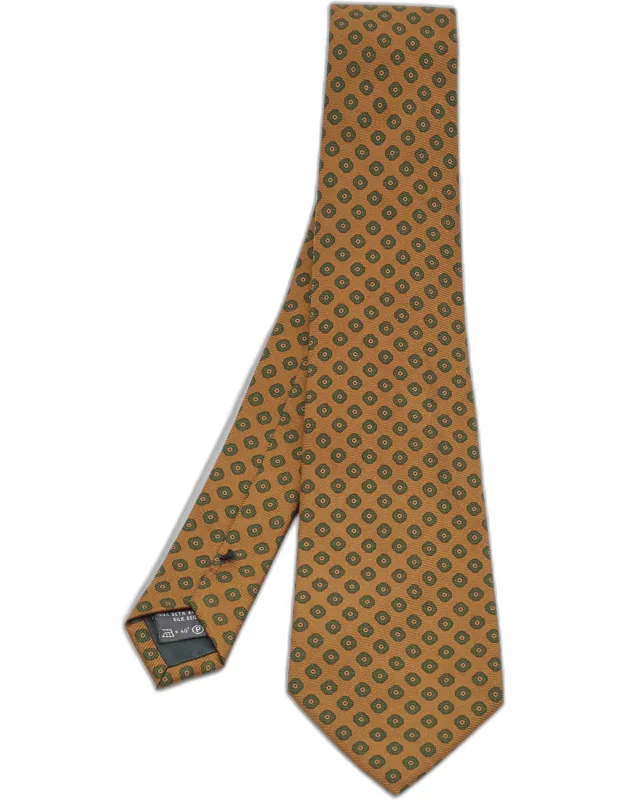 Vintage Printed Silk Tie