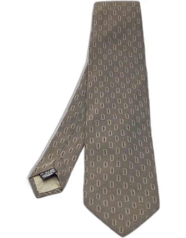 Vintage Patterned Silk Tie