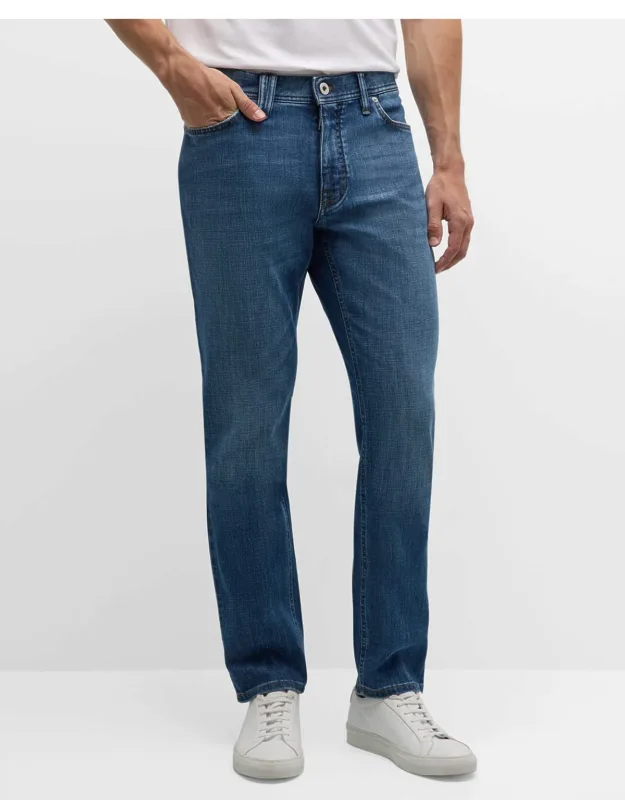 Light Wash Straight-leg Jeans