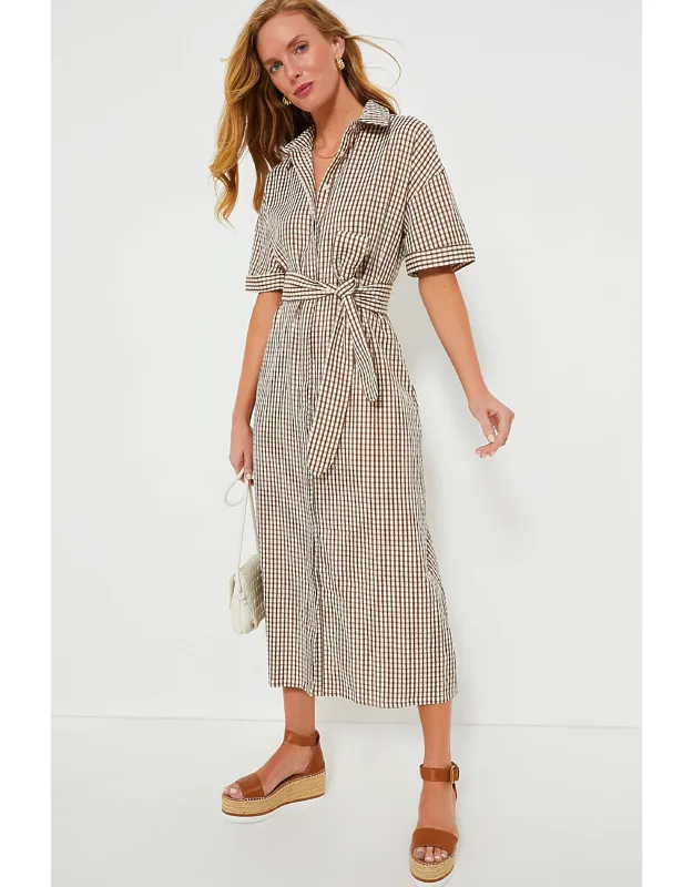 Gingham Seersucker Dress