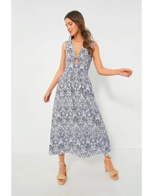 Scroll Print Toula Dress