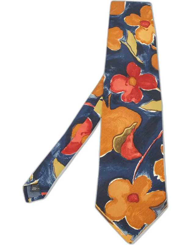 Floral Paint Print Silk Traditional Tie