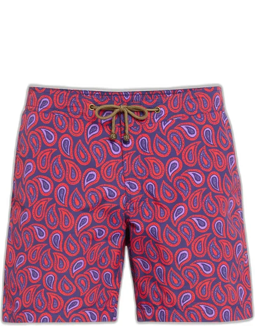 Large Paisley Swim Shorts
