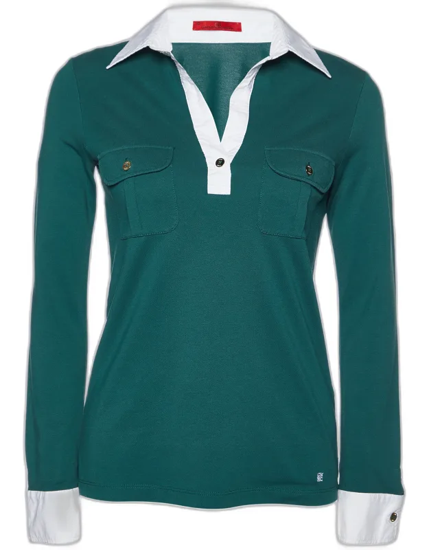 Pique Cotton Long Sleeve T-shirt