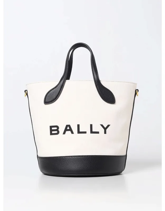 Canvas And Grained Leather Bag